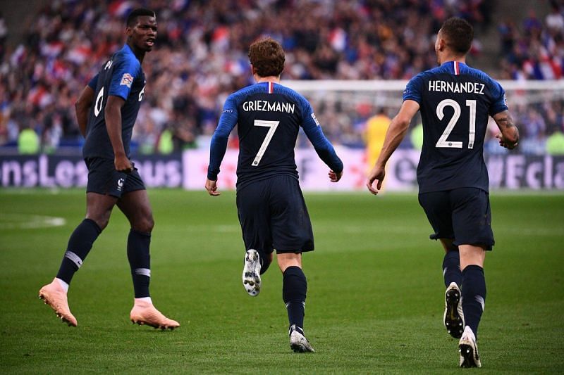 Pogba, Griezmann and Hernandez combined to score